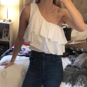 Adorable one shoulder top